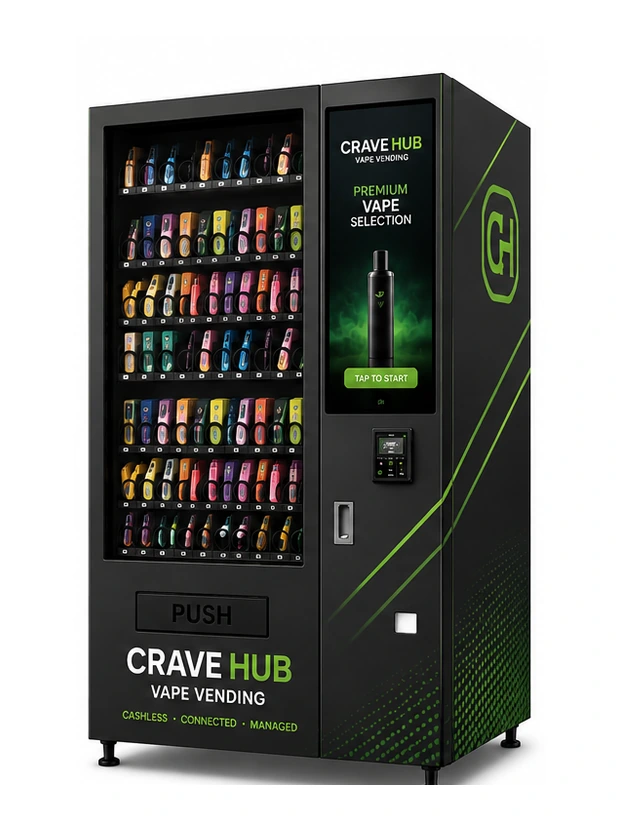 CRAVE HUB Touchscreen Vape Vending machine